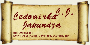 Čedomirka Japundža vizit kartica